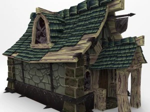 cartoonfantacybuilding01 Modello 3D