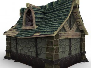 cartoonfantacybuilding01 3D Model