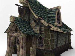 cartoonfantacybuilding01 3D Model