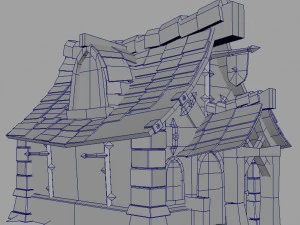 cartoonfantacybuilding01 3D Model