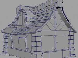cartoonfantacybuilding01 3D Model