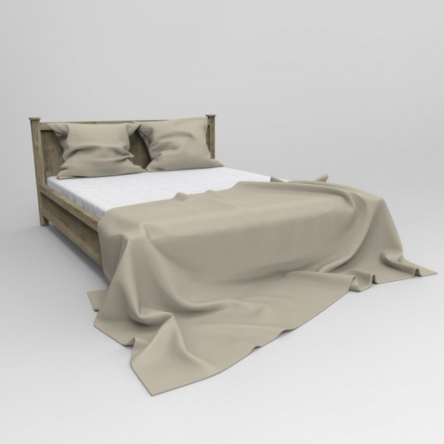 bed 3D Model .c4d .max .obj .3ds .fbx .stl .blend 