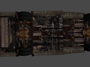 demolished ambulance 3D Model
