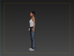 chacracter woman low-poly 3Dモデル