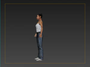chacracter woman low-poly 3D Model