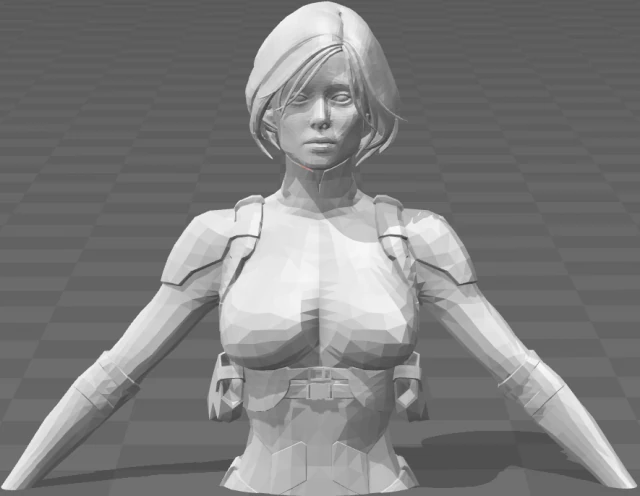 girl bust 3d print 3D Print Model .c4d .max .obj .3ds .fbx .stl .blend 