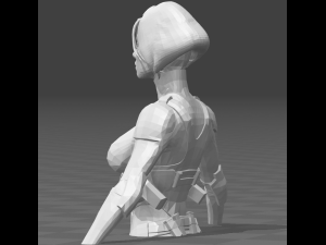 girl bust 3d print Modello di stampa 3D