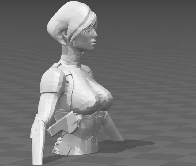 Download girl bust 3d print 3D Model
