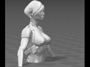 girl bust 3d print Modello di stampa 3D