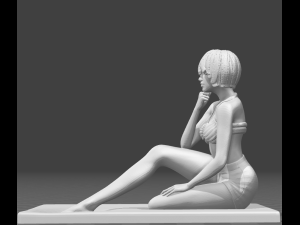 girl pose 3d print 3D Baskı Modeli