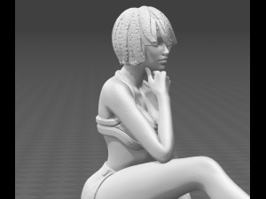 girl pose 3d print 3D Baskı Modeli
