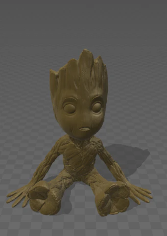 baby groot 3D Print Model .c4d .max .obj .3ds .fbx .stl .blend 