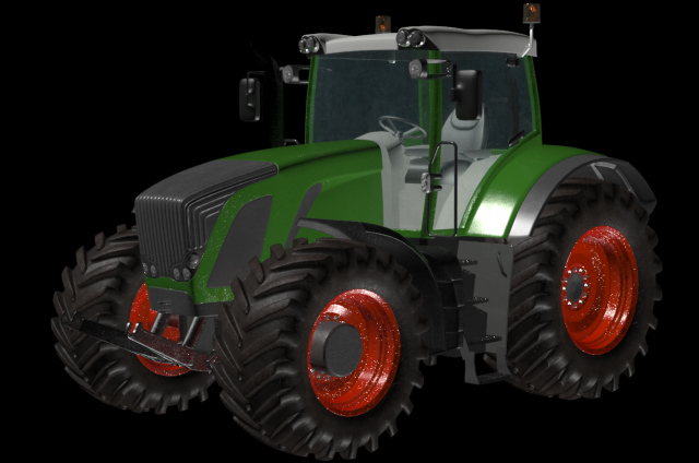 tractor agriculture 3D Model .c4d .max .obj .3ds .fbx .stl .blend 