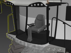combine harvester 3D Model