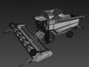 combine harvester 3D Model