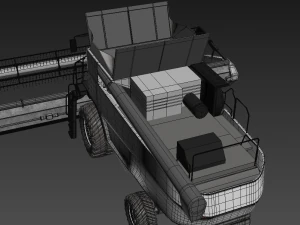 combine harvester 3D Model