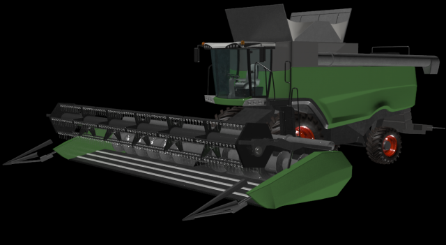 combine harvester 3D Model .c4d .max .obj .3ds .fbx .stl .blend 
