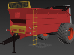 heavy trailer Modelo 3D