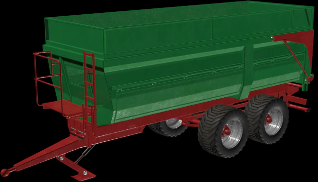 green trailer 3D Model .c4d .max .obj .3ds .fbx .stl .blend 
