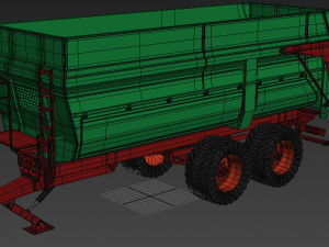 green trailer 3Dモデル