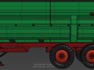 green trailer 3Dモデル