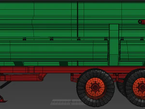 green trailer 3D Model