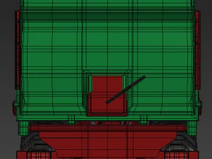 green trailer 3D Model