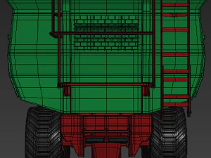 green trailer 3D Model