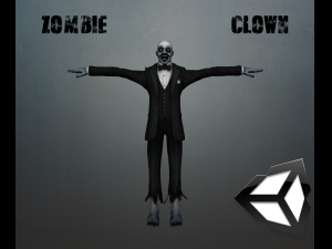 zombie clown 3D Model