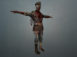wwii zombie 3D Model