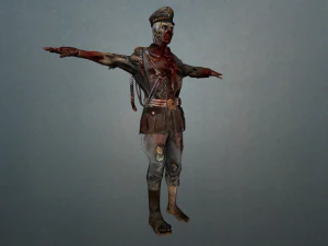 wwii zombie 3D Model