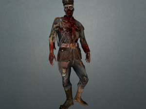 wwii zombie 3D Model