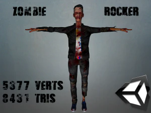 僵尸摇杆 3D 模型