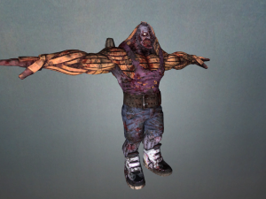 zombie pumpkin-monster Model 3D