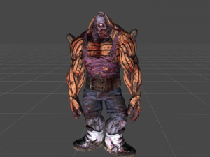 zombie pumpkin-monster Model 3D