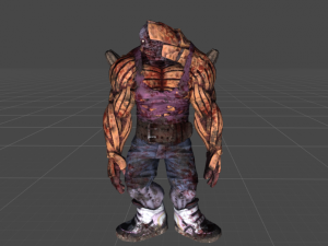 zombie pumpkin-monster Model 3D