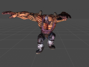 zombie pumpkin-monster Model 3D