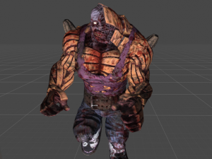 zombie pumpkin-monster Model 3D