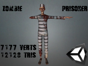 zombie prisoner 3D Model