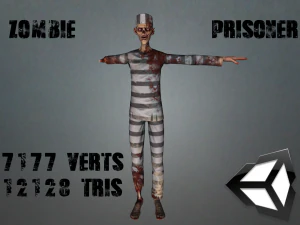 prigioniero zombi Modello 3D
