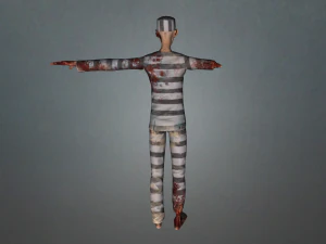 зомби-заключенный 3D Модель