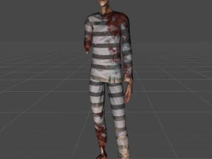 зомби-заключенный 3D Модель