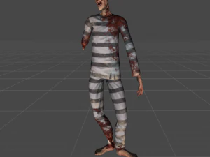 зомби-заключенный 3D Модель