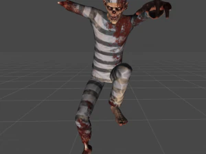 зомби-заключенный 3D Модель