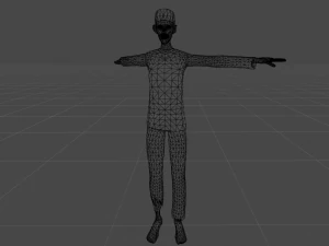 зомби-заключенный 3D Модель