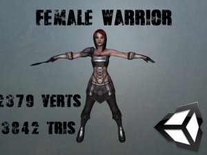 female warrior 3D Model