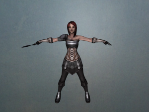 female warrior 3D Модель