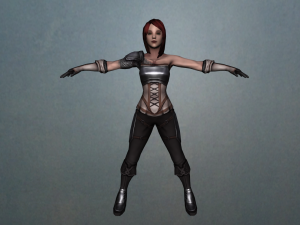 female warrior 3D Модель
