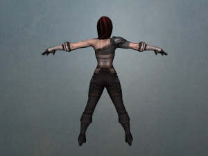 female warrior 3D Модель