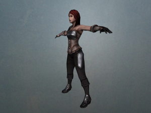 female warrior 3D Модель